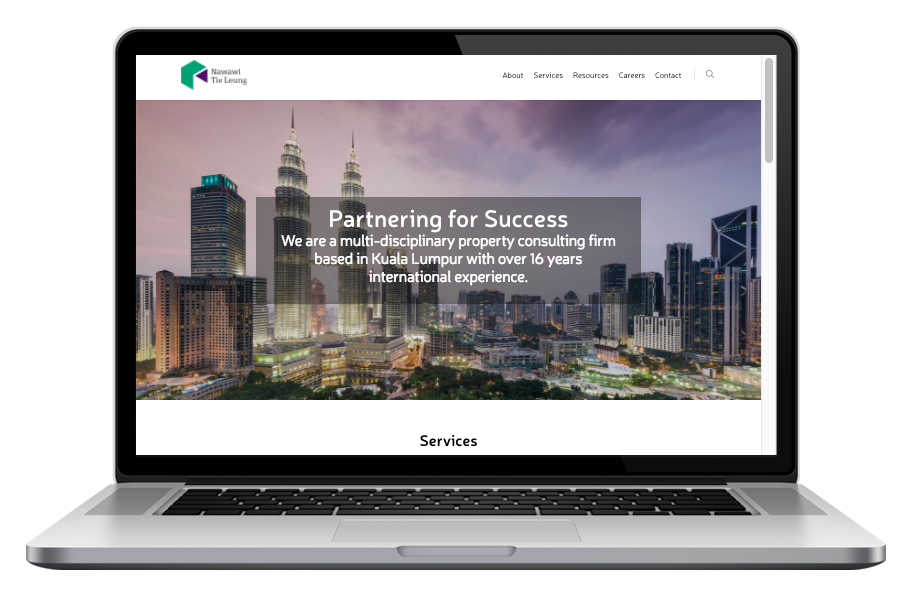 AdsMunch Web Design Malaysia | Our work for a Real Estate Research and Consulting Services company
