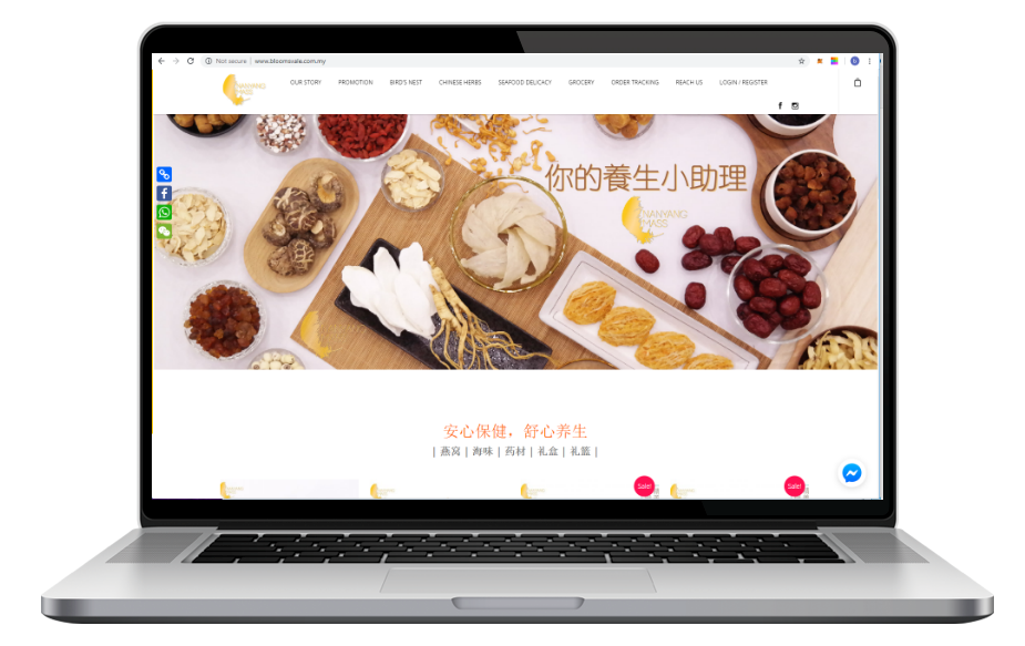 AdsMunch Web Design Malaysia | Our work for a Birds Nest Supplier