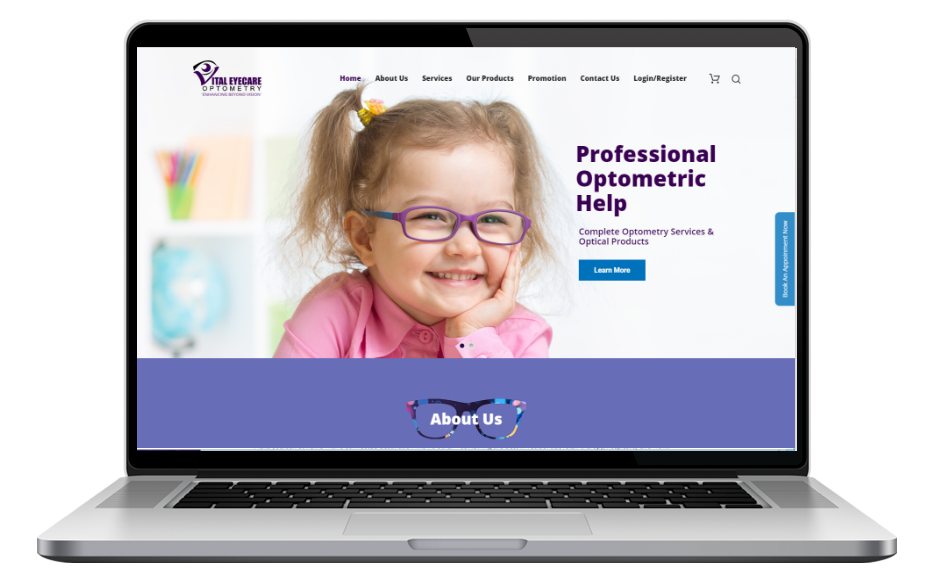 Adsmunch Web Design Malaysia | Our work for eye care provider